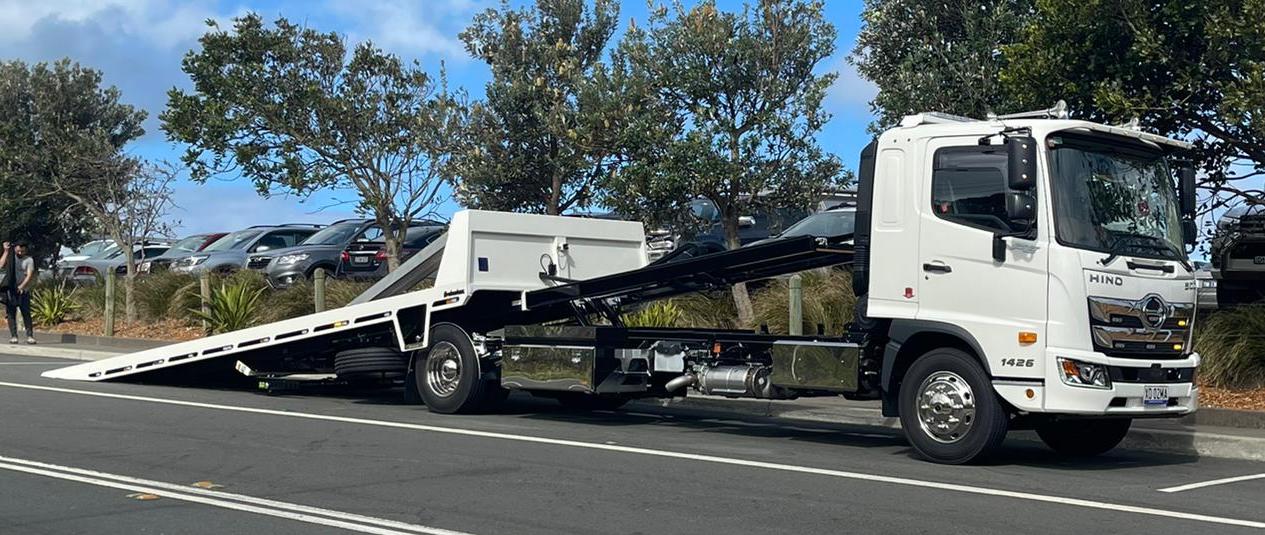 A hug two truck capable of towing up the 15-tonnes. 